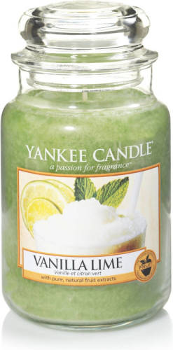 Yankee Candle - Vanilla Lime Geurkaars - Large Jar - Tot 150 Branduren