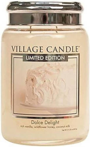 Village Candle Kaars Dolce Delight 10 X 15 Cm Wax Crème