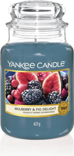 Yankee Candle - Mulberry & Fig Delight Geurkaars - Large Jar - Tot 150 Branduren