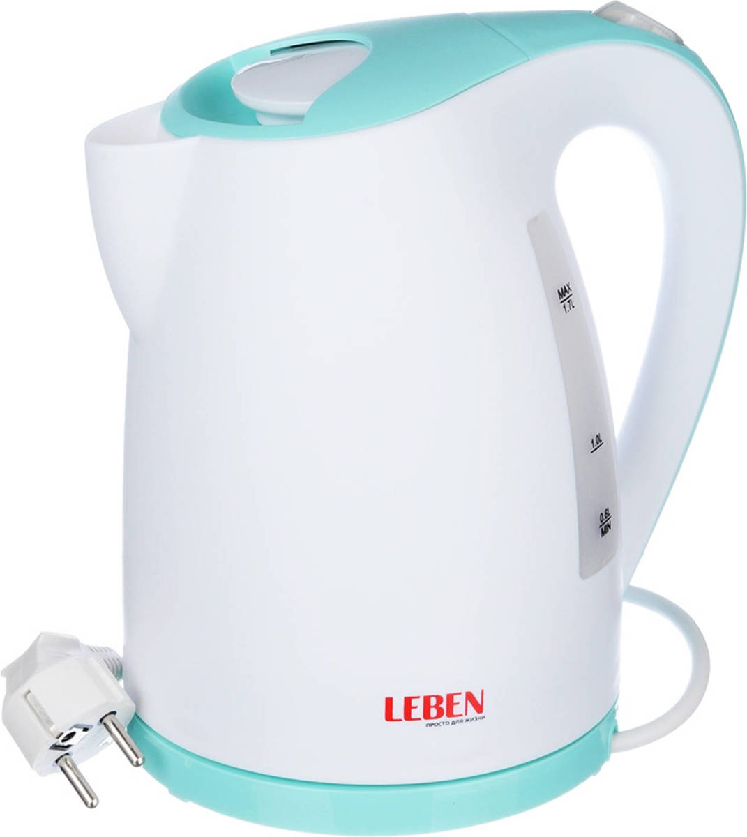 Leben Waterkoker - 1,7 Liter - 1850 Watt - Blauw