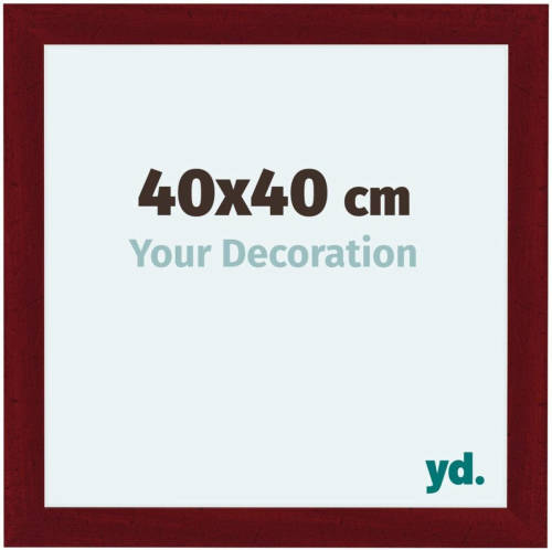 Your Decoration Como Mdf Fotolijst 40x40cm Wijnrood Geveegd