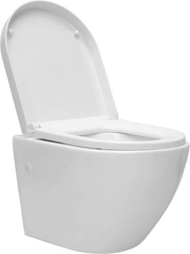 ECD Germany Spoelrandloze Wand Hangtoilet Kort