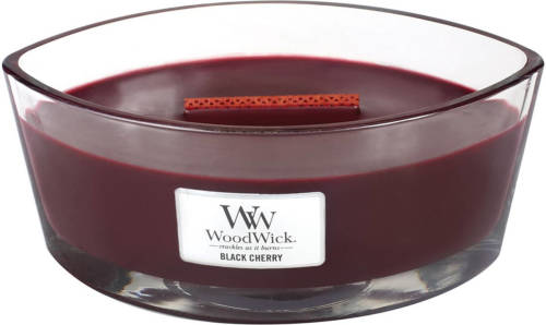 Woodwick - Ellipse Hearthwick Flame Geurkaars - Black Cherry - Tot 50 Branduren