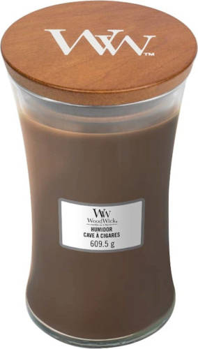 Woodwick - Large Hourglass Geurkaars - Humidor - Tot 130 Branduren