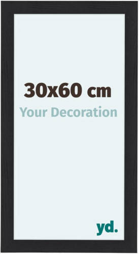 Your Decoration Como Mdf Fotolijst 30x60cm Zwart Houtnerf