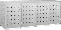 VidaXL Containerberging Vierdubbel 240 L Roestvrij Staal
