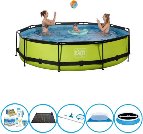 EXIT Toys Exit Zwembad Lime - Frame Pool ø360x76cm - Zwembad Bundel