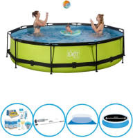 EXIT Toys Exit Zwembad Lime - Frame Pool ø360x76cm - Plus Bijbehorende Accessoires