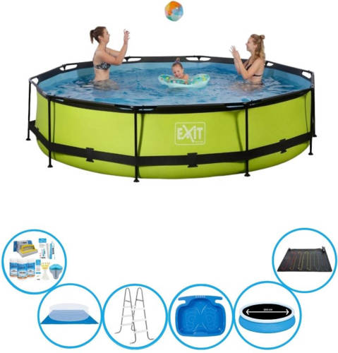 EXIT Toys Exit Zwembad Lime - Frame Pool ø360x76cm - Plus Toebehoren