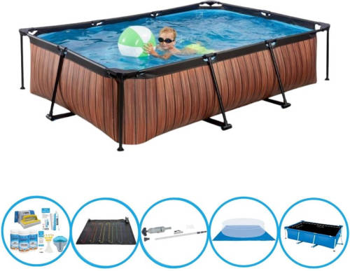 EXIT Toys Exit Zwembad Timber Style - Frame Pool 300x200x65 Cm - Zwembad Combi Deal