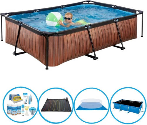 EXIT Toys Exit Zwembad Timber Style - Frame Pool 300x200x65 Cm - Combi Deal