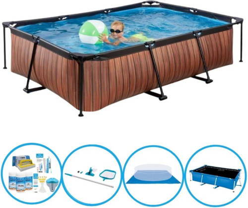 EXIT Toys Exit Zwembad Timber Style - Frame Pool 300x200x65 Cm - Zwembad Deal