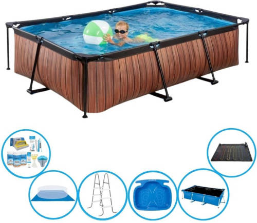 EXIT Toys Exit Zwembad Timber Style - Frame Pool 300x200x65 Cm - Plus Toebehoren