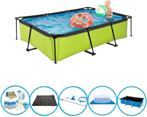 EXIT Toys Exit Zwembad Lime - Frame Pool 300x200x65 Cm - Zwembad Bundel