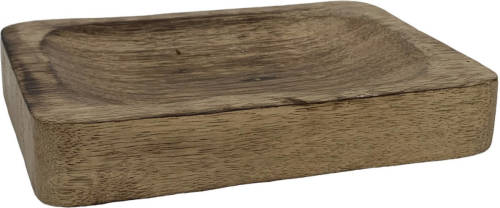 Kolony Houten Tray Schaal Zeepbakje 15,5 X 11,5 Cm - Dikte 25 Mm