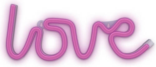 Forever Flne05 - Neon Led Licht Love Roze Batterij + Usb