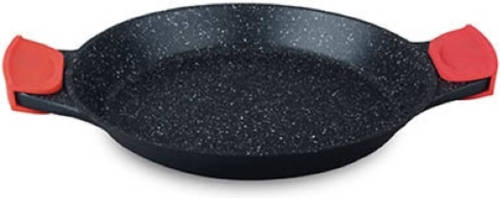 Satoshi Barcelona Paella Pan Ø 36 Cm Marble Coating - Afneembare Siliconen Handgrepen