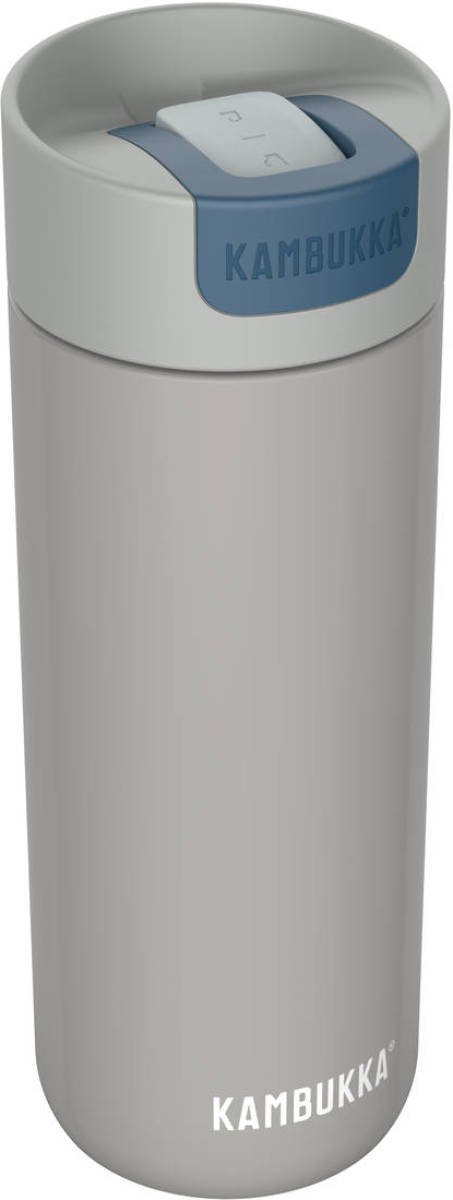 Thermosbeker/koffiebeker - 500 Ml - Lekvrij - 10 Uur Warm - Kambukka Isoleerbeker - Olympus Serious Grey