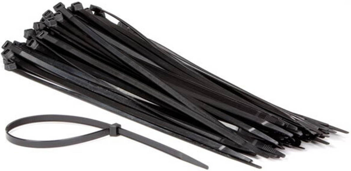 Huismerk Set Met Nylon Kabelbinders - 7.6 X 400 Mm - Zwart (100 St.)