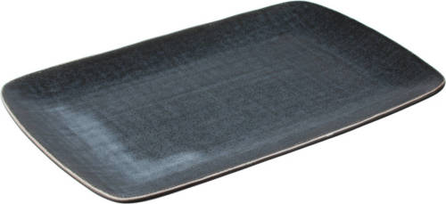 Millimi Black Jeans Serveerschaal - 27,5x18 Cm - Keramiek