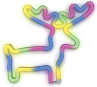 Forever Flne12 - Neon Led Licht Eland Multicolor Batterij + Usb