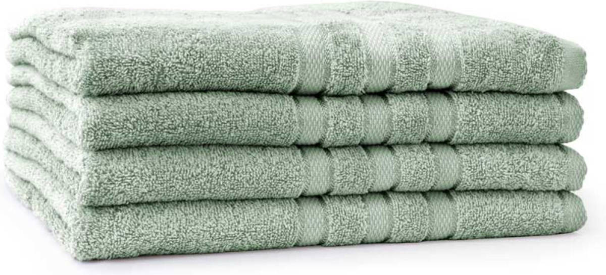 Linnick Pure Douchelaken 70x140cm - Soft Green - Set Van 4
