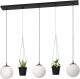 Eglo Rondo 3 Hanglamp - E27 - 121 Cm - Zwart/wit