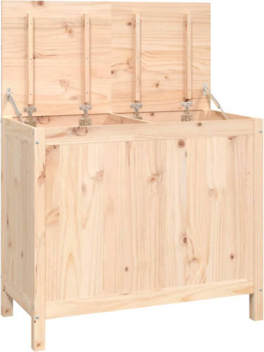 VidaXL Wasmand 88,5x44x76 Cm Massief Grenenhout