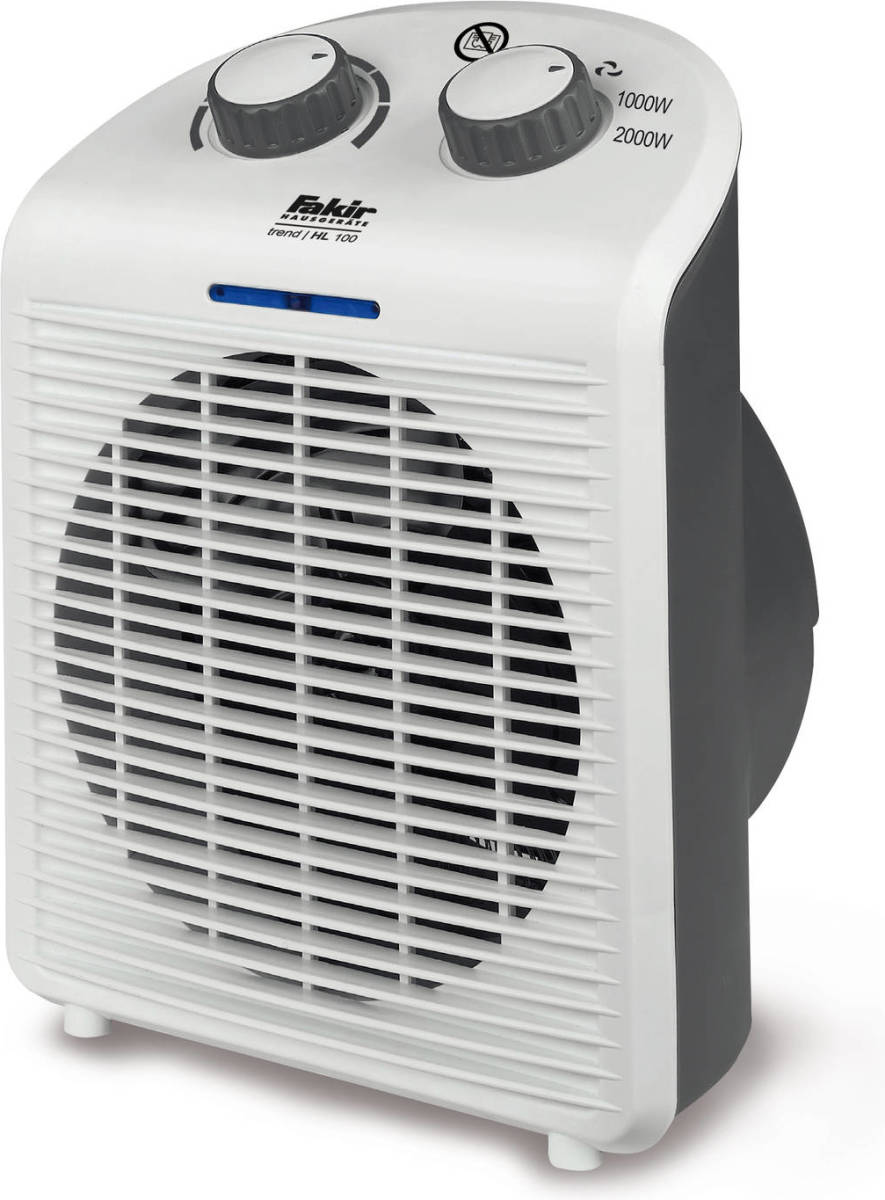 Fakir Trend Hl 100 Elektrische Kachel - Verwarming Met Ventilator - Wit/grijs