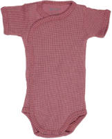 Lodger newborn baby romper Ciumbelle donkerroze