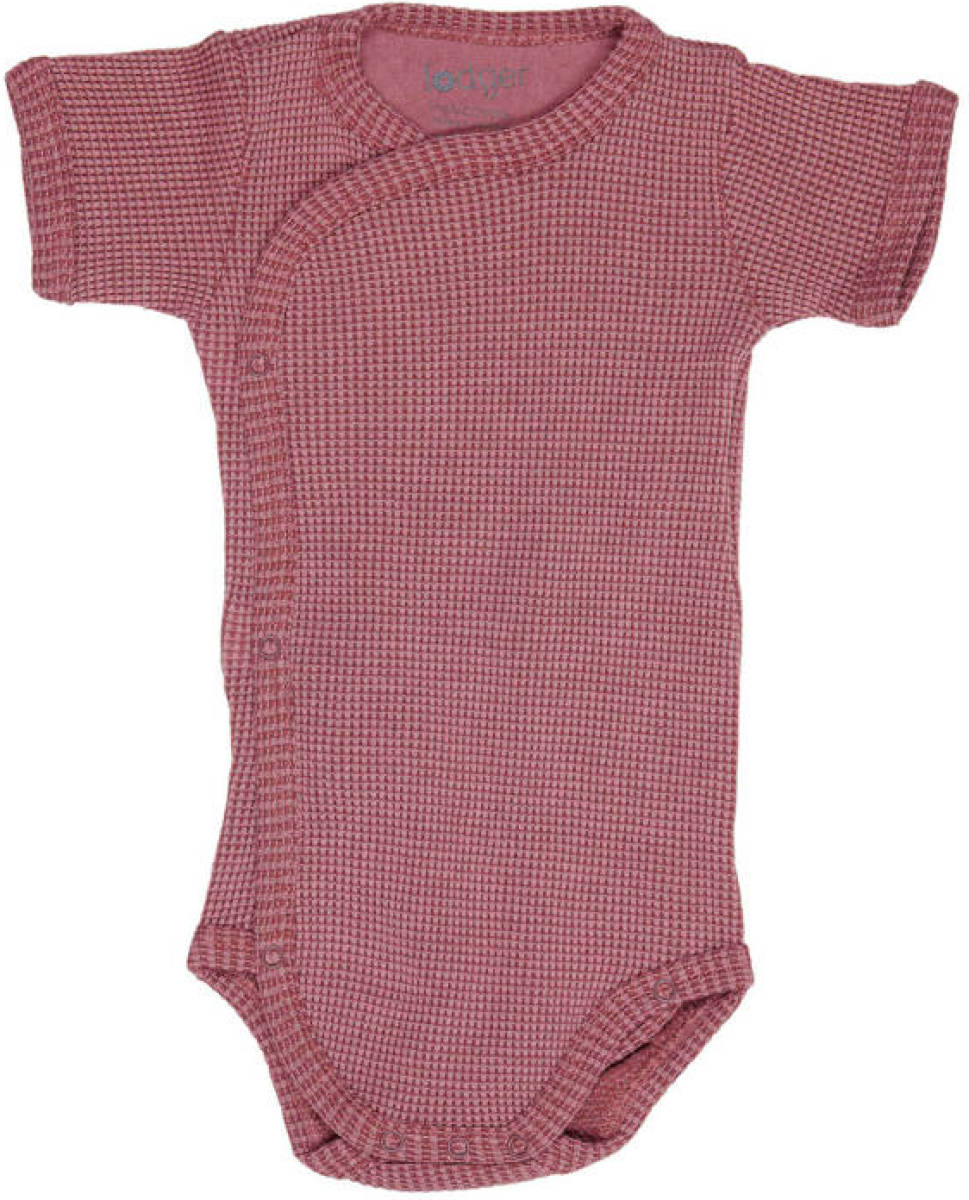 Lodger newborn baby romper Ciumbelle donkerroze