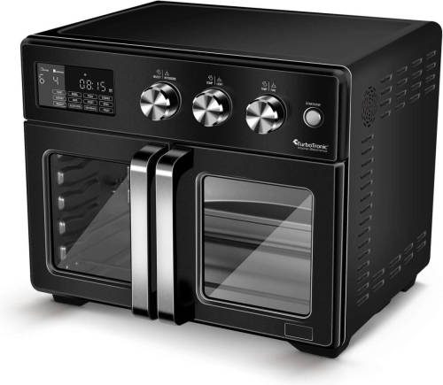 TurboTronic Afd32 Airfryer Xxl En Oven - Dubbele Deur - 32 Liter - Zwart