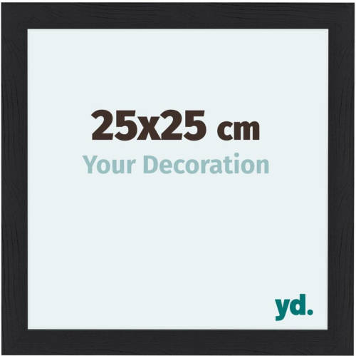 Your Decoration Como Mdf Fotolijst 25x25cm Zwart Houtnerf