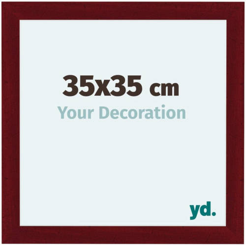 Your Decoration Como Mdf Fotolijst 35x35cm Wijnrood Geveegd