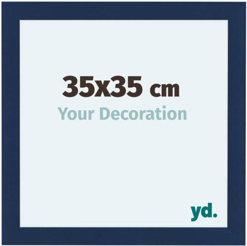 Your Decoration Como Mdf Fotolijst 35x35cm Donkerblauw Geveegd