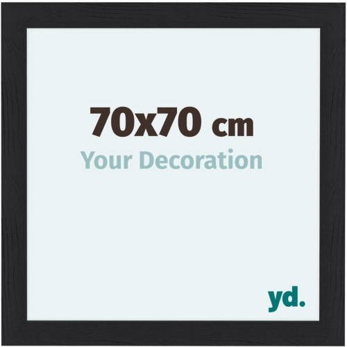 Your Decoration Como Mdf Fotolijst 70x70cm Zwart Houtnerf