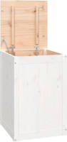 VidaXL Wasmand 44x44x66 Cm Massief Grenenhout Wit