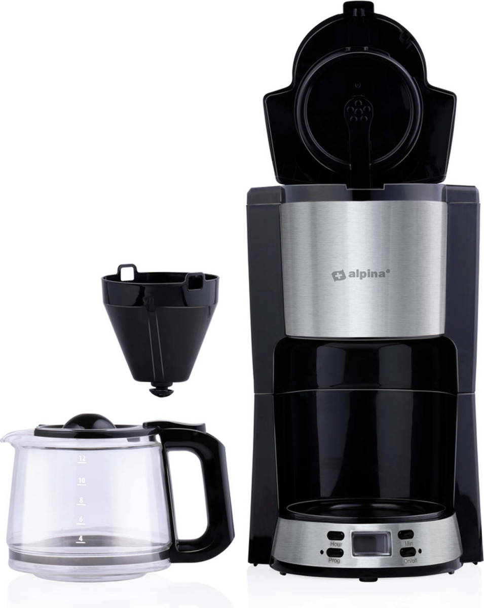 Alpina Filterkoffiezetapparaat - 1.5 L - Warmhoudfunctie - 230v 1000w