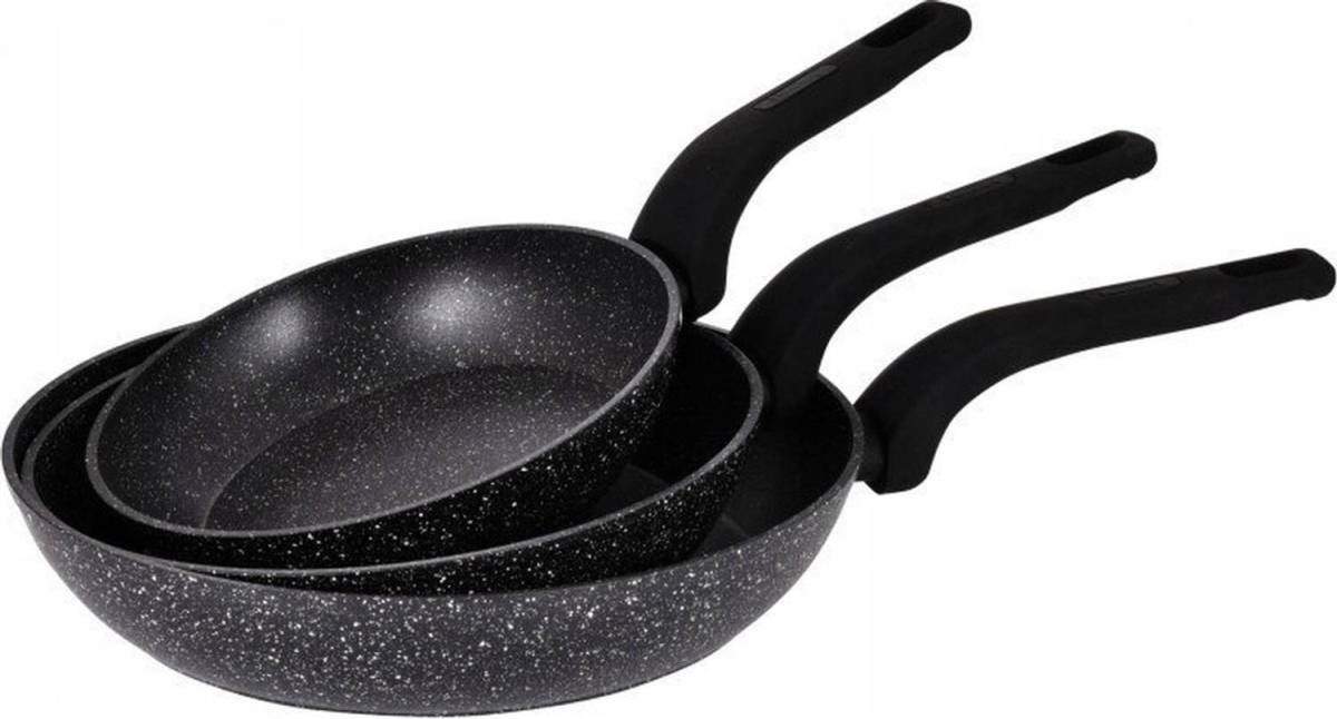 Klausberg 7438 - 3 Delige Pannenset - 20/24/28 Cm