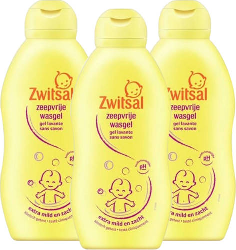 Zwitsal - Zeepvrije Wasgel - 3 X 200ml - Voordeelverpakking