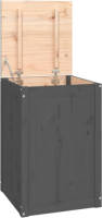 VidaXL Wasmand 44x44x66 Cm Massief Grenenhout Grijs