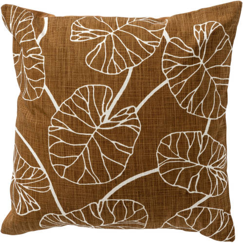 Dutch Decor - Jules - Sierkussen 45x45 Cm Tobacco Brown - Bruin