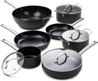 ISENVI Murray Chef Deluxe Pannenset 7 Delig - Rvs Grepen
