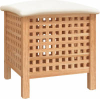 VidaXL Badkamerkruk 48x47,5x52 Cm Massief Walnotenhout