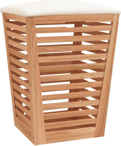 VidaXL Badkamerkruk 40,5x40,5x56 Cm Massief Walnotenhout