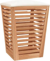 VidaXL Badkamerkruk 40,5x40,5x56 Cm Massief Walnotenhout
