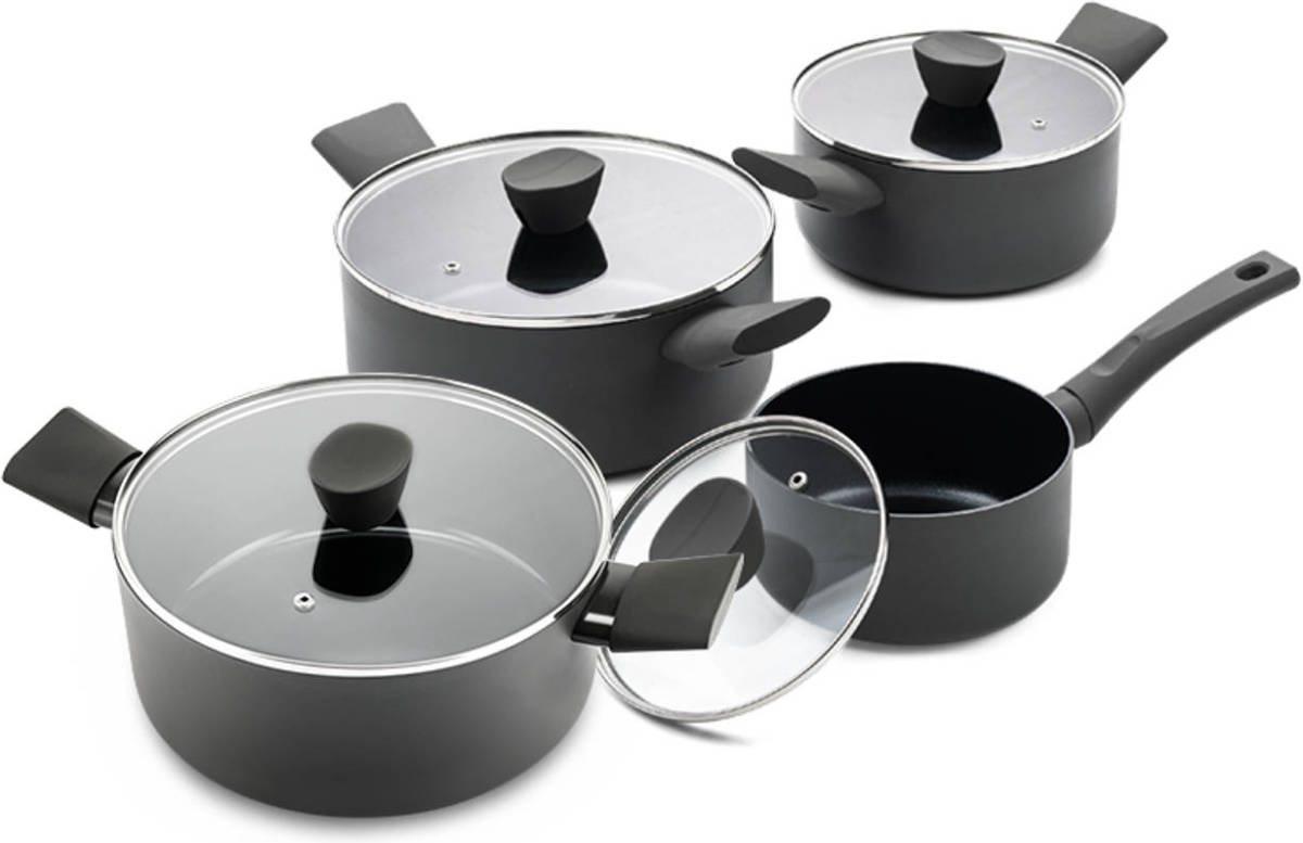 ISENVI Avon Keramische Kookpannenset Extra - 4 Delig - Ergonomisch