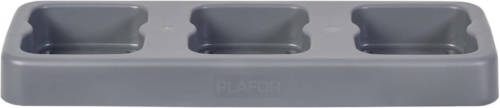 Plafor - Plastic Prullenbak Houder - 3x53l