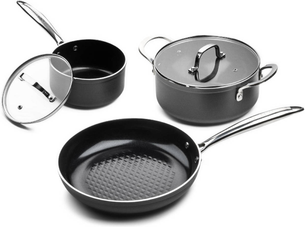ISENVI Victoria Forged Starter Pannenset 3 Delig - Rvs Grepen