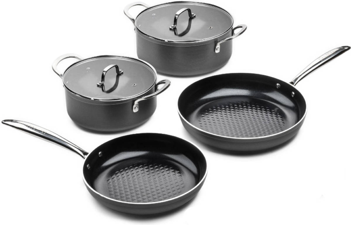 ISENVI Victoria Forged Super Combi - Pannenset 4 Delig - Rvs Grepen
